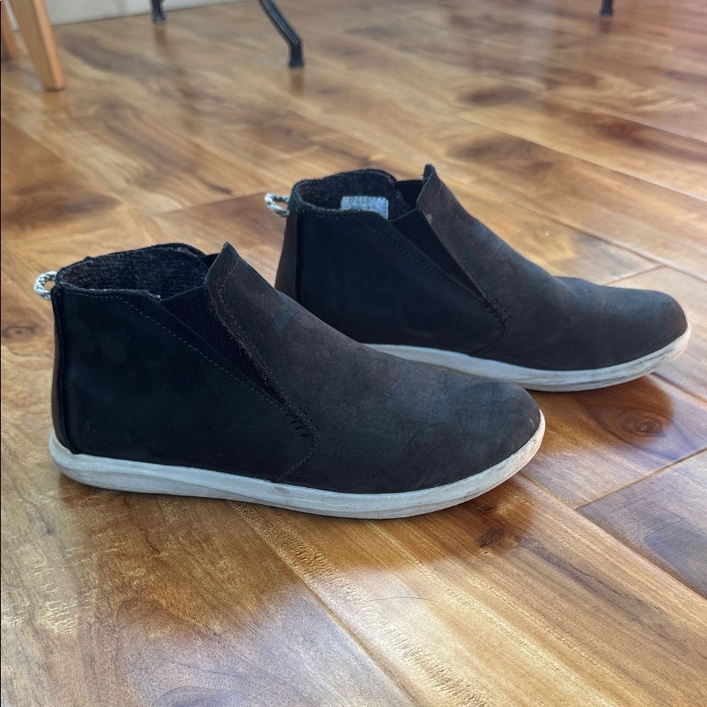 Olukai Women's Black Slip-On Shoes View 3